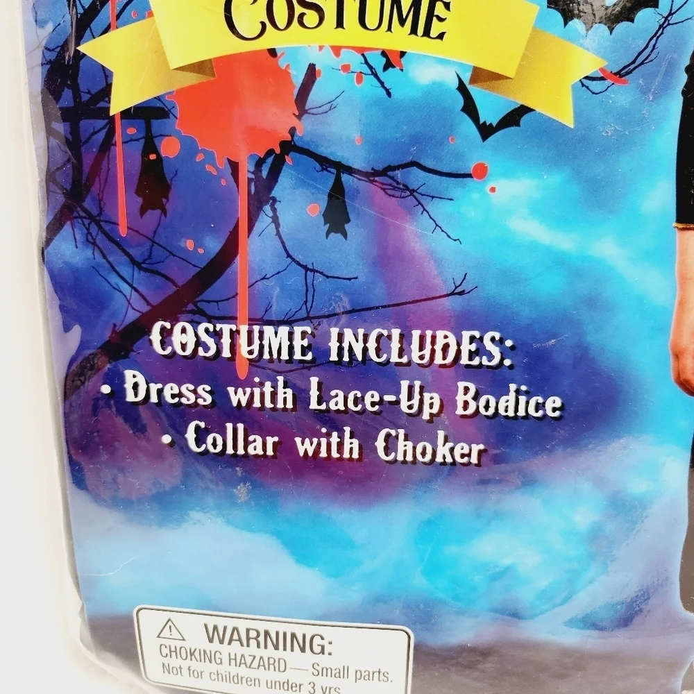Kangaroo Victorian Vampire Countess Halloween Costume Girls Size M